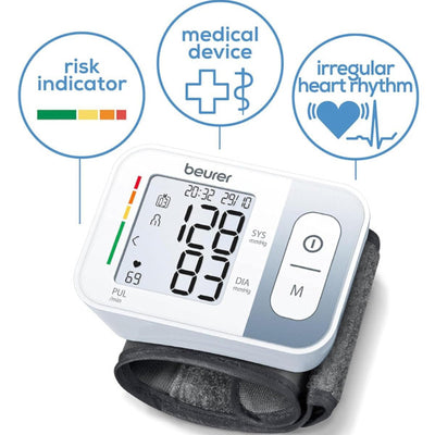 Tensiomètre électronique au poignet Beurer BC 28 Caractéristiques - moniteur de tension artérielle portable professionnel
