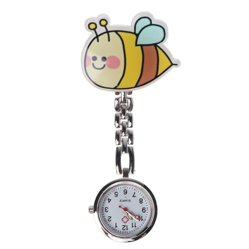 Montre à Clip Infirmière POPETPOP - Design Fleur, Pour Blouse, étudiante En Soins