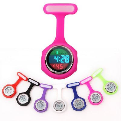 Montres digitales pour blouse infirmière - affichage numérique - 7 coloris