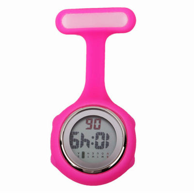 Montres digitales pour blouse infirmière - affichage numérique - Rose