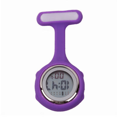 Montres digitales pour blouse infirmière - affichage numérique - Violet