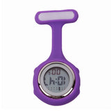 Montres digitales pour blouse infirmière - affichage numérique - Violet