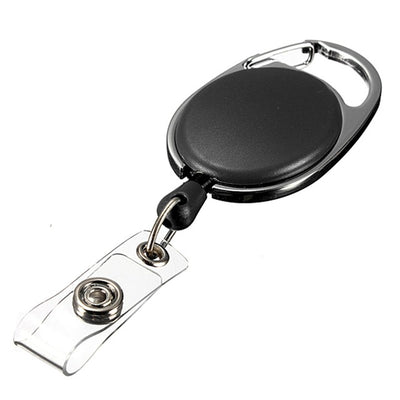 Porte-badges avec attache en métal extensibles et rétractables - noir - La Boutique Des Infirmières