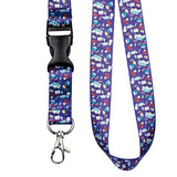 Tour de cou cordon pour clés et porte badges motif "Bus médical" - accessoires pour Infirmières