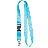 Tour de cou cordon pour clés et porte badges motif "Blue flower" - accessoires pour Infirmières