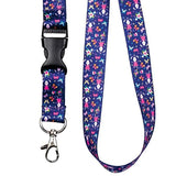 Tour de cou cordon pour clés et porte badges motif "Petits lapins" - accessoires pour Infirmières