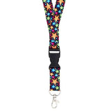 Tour de cou cordon pour clés et porte badges motif "Stars" - accessoires pour Infirmières