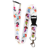 Tour de cou cordon pour clés et porte badges motif "Fées" - accessoires pour Infirmières