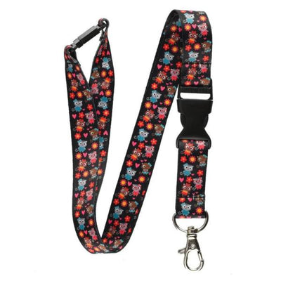Tour de cou cordon pour clés et porte badges motif