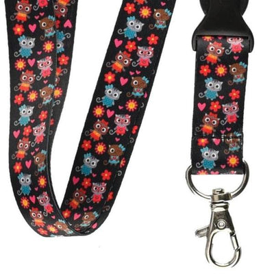 Tour de cou cordon pour clés et porte badges motif