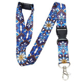 Tour de cou cordon pour clés et porte badges motif "Oriental" - accessoires pour Infirmières