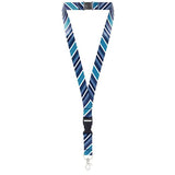 Tour de cou cordon pour clés et porte badges motif "Rayures" - accessoires pour Infirmières