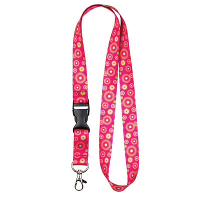 Cordon tour de cou pour clés et porte badges motif