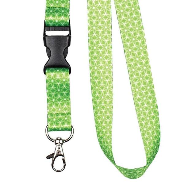 Lot De 100 Tours De Cou Avec Clip Métallique - Cordon Porte Badge Vert Pour Carte D'Identité