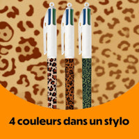 Bic Collection Léopard stylos 4 couleurs