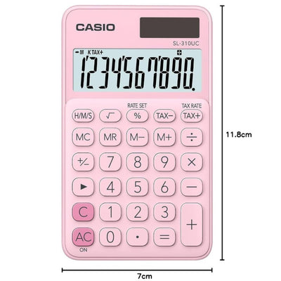 Calculatrice de poche CASIO SL-310UC Dimensions 11,8x7cm