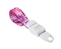 Garrot clip - tourniquet reutilisable motif pink square B