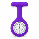 Montres Infirmière pour blouse avec bracelet silicone - Violet