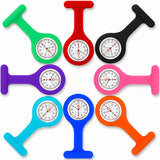 Montres Infirmière pour blouse avec bracelet silicone - 9 Coloris différents