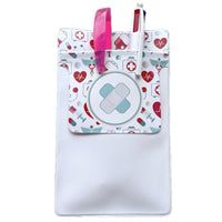 Protège-poche pour blouse infirmière - Protection porte-stylos Organiseur de poche pour soignants motif médicaux