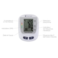 Tensiomètre Électronique au Bras Spengler Autotensio Caractéristiques