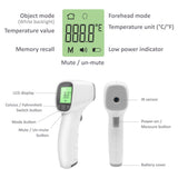 Thermomètre numérique sans contact à infrarouge Modèle Jumper JPD-FR202 - caractéristiques et fonctionnalités