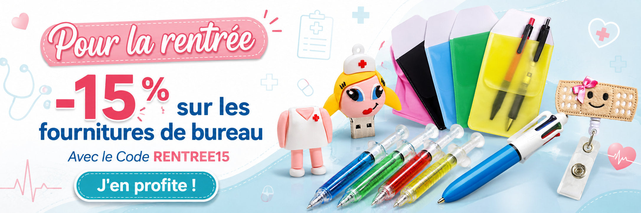 Promotions Fournitures de bureau pour infirmières et  soignants 