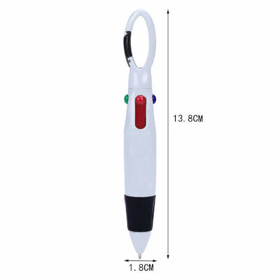 stylos 4 couleurs avec attache mousqueton - Dimensions