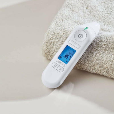 Thermomètre sans contact et auriculaire SANITAS SFT 79 - température à l'oreille avec embout tympanique