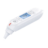 Thermomètre Médical Frontal sans contact et auriculaire SANITAS SFT 79 - fonction température à l'oreille avec embout tympanique - Indicateur de fièvre lumière rouge