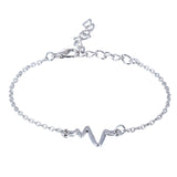 Bracelet "ECG" - Argent - Bijoux pour Infirmières