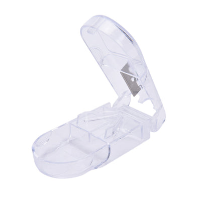 Pilulier Coupe comprimés de poche - coupe pilules rectangle 3 coloris - Blanc - La Boutique Des Infirmières