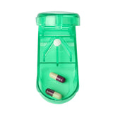 Pilulier Coupe comprimés de poche - coupe pilules rectangle 3 coloris - Vert - La Boutique Des Infirmières