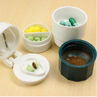 Coupeur - broyeur de médicaments de poche 4 en 1 utilisation