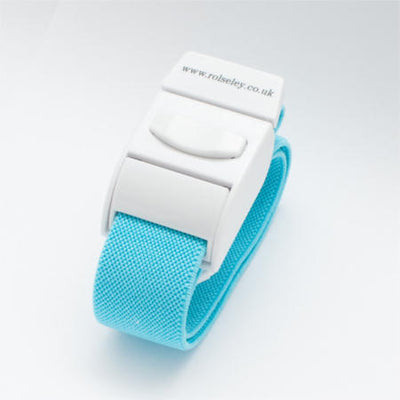 Garrots clip élastique / tourniquet réutilisable pour infirmières - Bleu turquoise