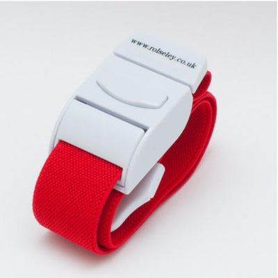 Garrots clip élastique / tourniquet réutilisable pour infirmières - Rouge