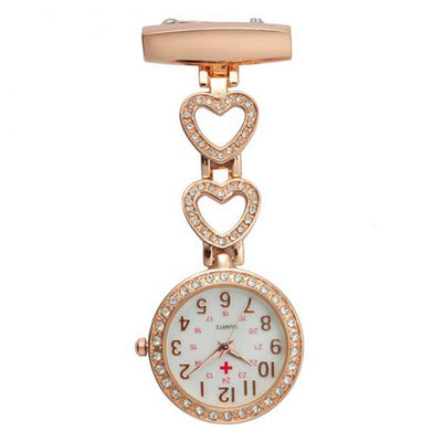 Montre bijoux "Cœur" pour infirmière or - La Boutique Des Infirmières