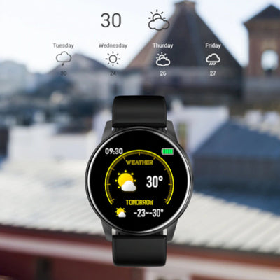 Montre connectée cardiofréquencemètre LIGE - Smartband multisport fonction météo