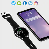 Montre connectée cardiofréquencemètre LIGE - Notification sms et réseaux sociaux