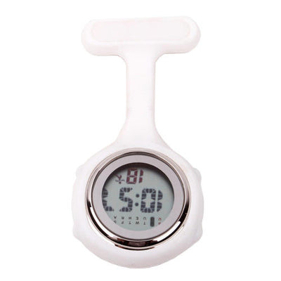 Montres digitales pour blouse infirmière - affichage numérique - Blanc