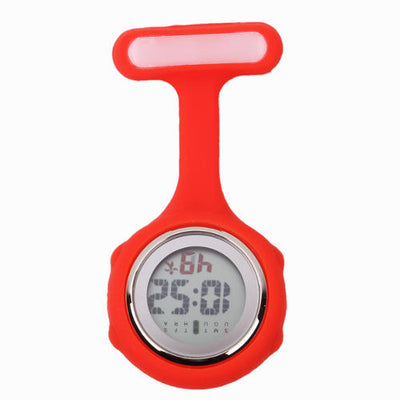 Montres digitales pour blouse infirmière - affichage numérique - Rouge