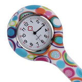 Montre médicale bracelet silicone - motif "Seventies" - La Boutique Des Infirmières