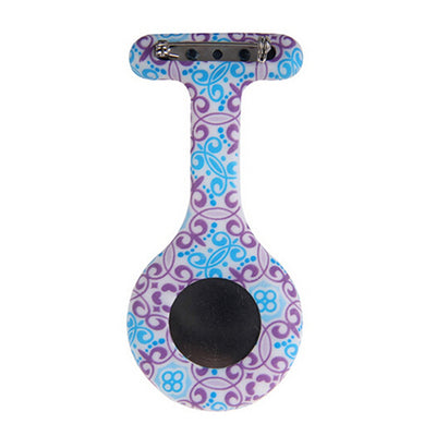 Montre médicale bracelet silicone - motif "Oriental" - La Boutique Des Infirmières