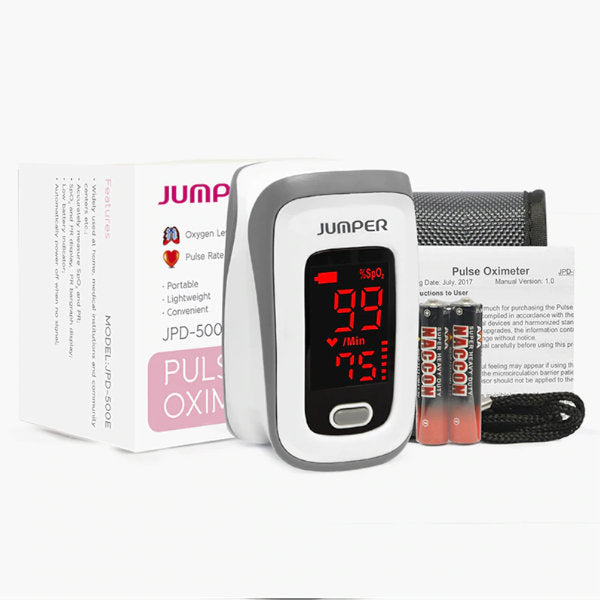 Oxymètre de pouls / Saturomètre portable Jumper JPD-500 E - Contenu du paquet