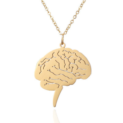 Pendentif "Brain" Or - La Boutique Des Infirmières
