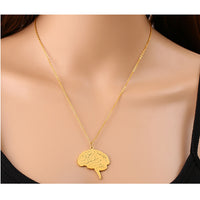 Pendentif "Brain" Or - La Boutique Des Infirmières