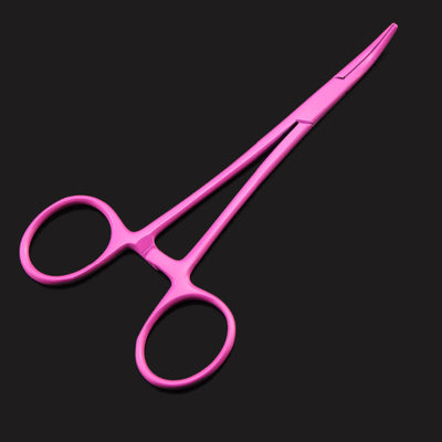 Pince à clamper / pince kocher à tête incurvée - 4 coloris - Rose - matériels et outils médicaux - La Boutique Des Infirmières