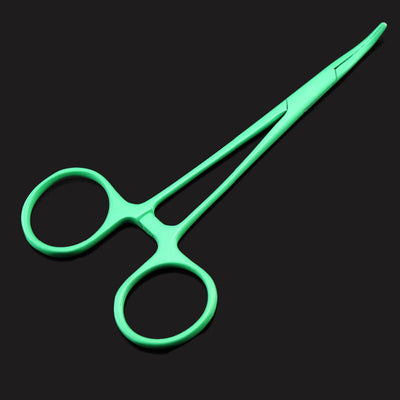 Pince à clamper / pince kocher à tête incurvée - 4 coloris - Vert - matériels et outils médicaux - La Boutique Des Infirmières