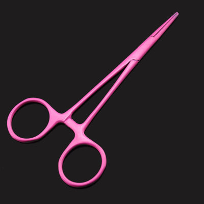 Pince à clamper / pince kocher à tête droite - 4 coloris - Rose - matériels et outils médicaux - La Boutique Des Infirmières