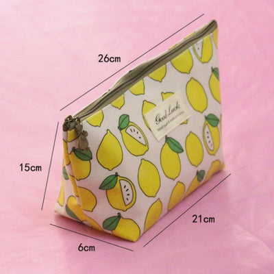 Trousse Fourre-tout "Good Luck" - Pochette médicale - Citrons - La Boutique Des Infirmières